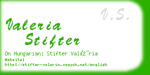 valeria stifter business card